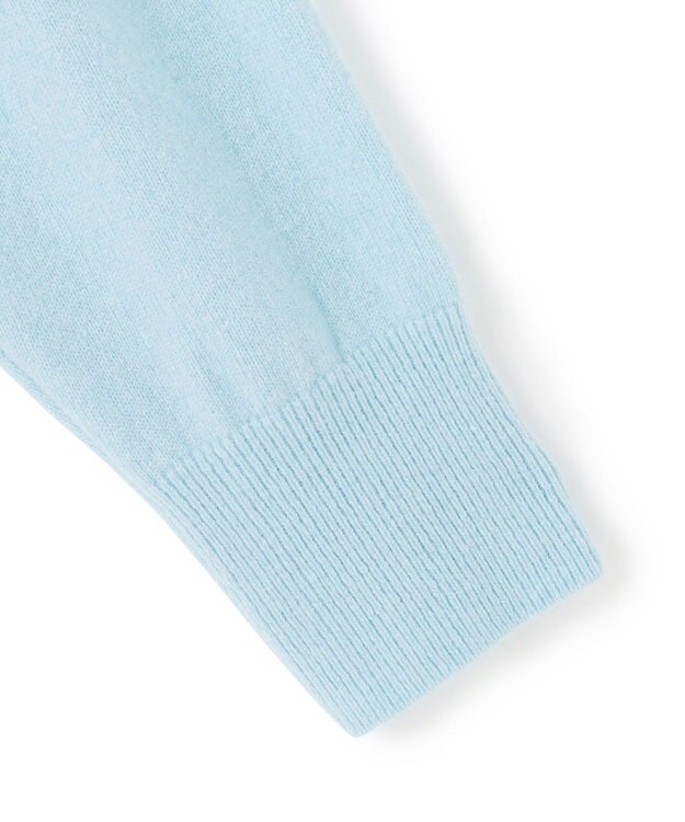 23区 L 【見上愛さん着用/STORY掲載】ピュアカシミヤ クルーネック カーディガン スカイブルー系