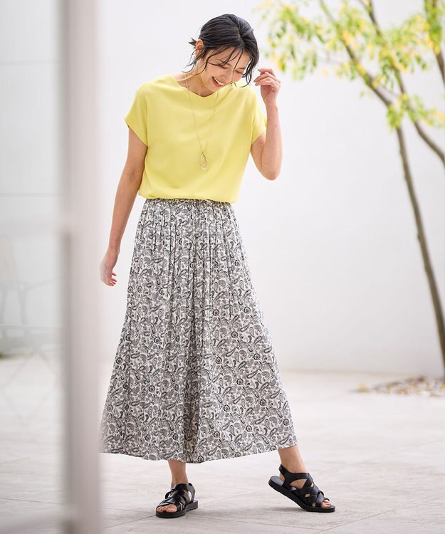 ANY L ハーフスリーブニット イエロー