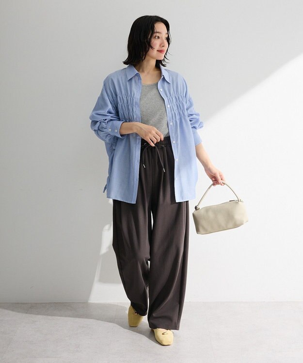 Green Parks コクーンシルエットスウェットパンツ Charcoal Gray