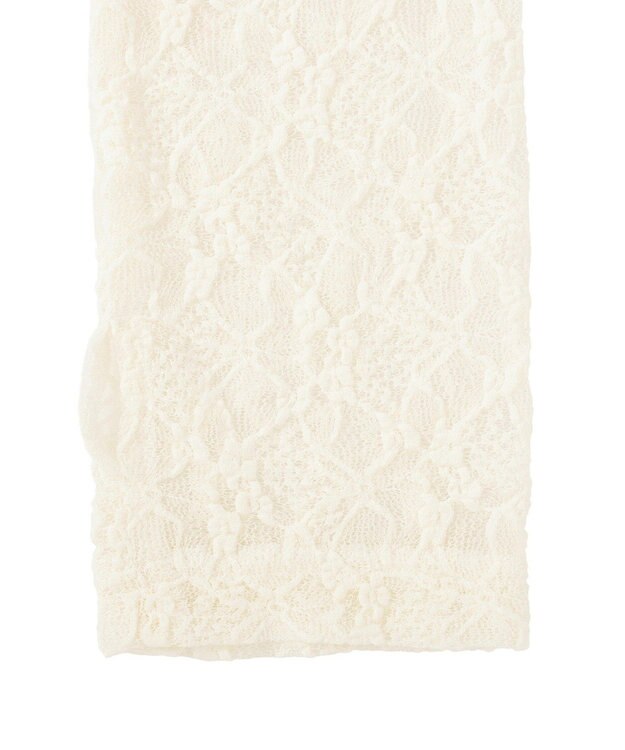 Green Parks レース×シアー２Ｗａｙアームカバー Orange