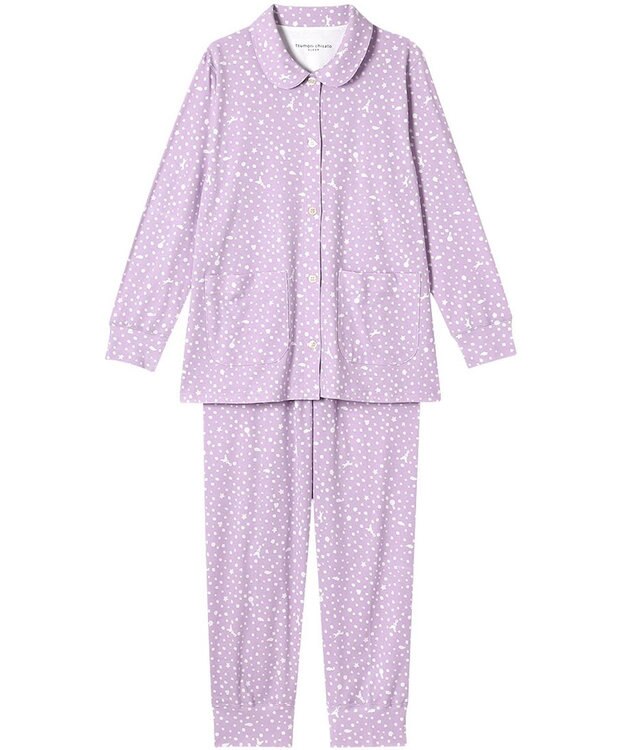 tsumori chisato SLEEP ツモリチサト パジャマ 長袖 長ズボン 綿100%(本体) レディース UDX593 /ワコール パープル