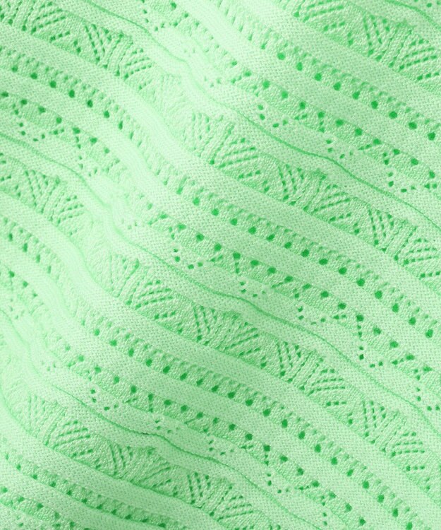 CRAFT STANDARD BOUTIQUE レースボーダーニットプルオーバー Light Green