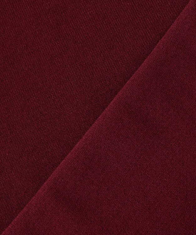 ANY 【洗濯機可/吸湿発熱】パフスリーブパールニット ボルドー