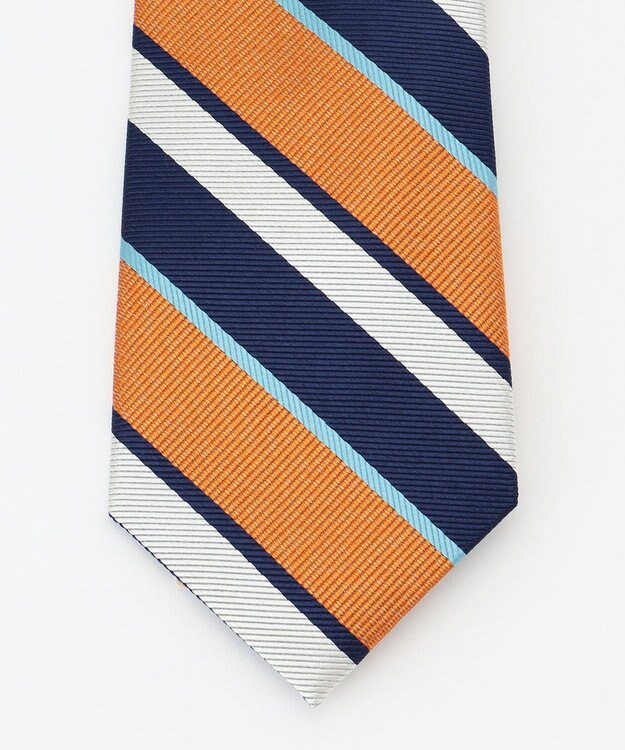 J.PRESS MEN 【STRUCTURE MIX COLLECTION】レジメンタル ネクタイ オレンジ系2