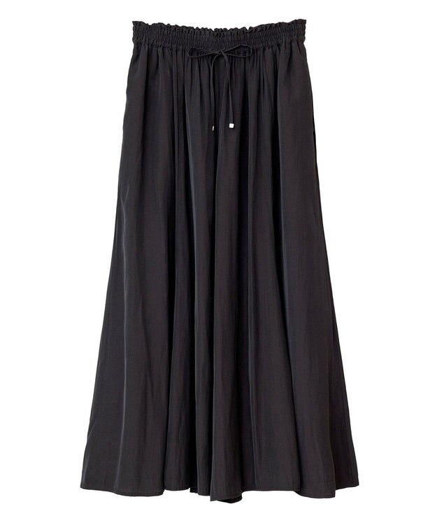 Green Parks サラフレワイドパンツ（無地） Black