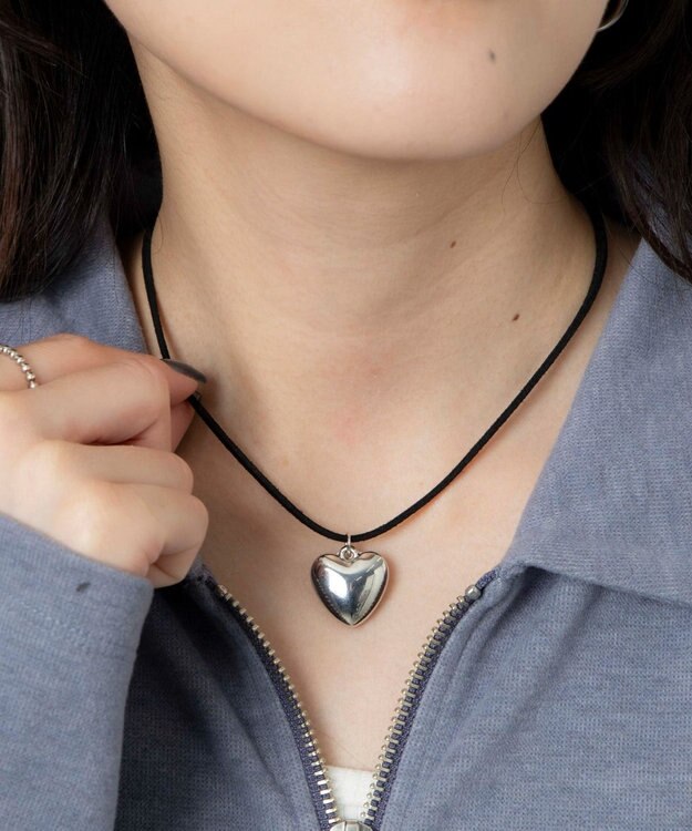 WEGO Lハートチョーカー シルバー