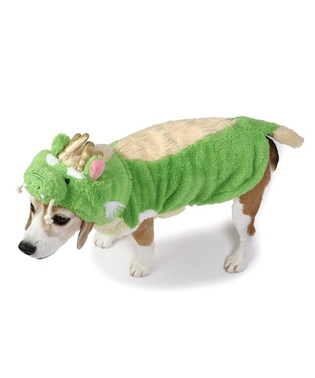 PET PARADISE ペットパラダイス なりきりパーカー 辰 中型犬 大型犬 黄緑