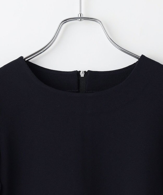 #Newans 【セレモニーにも】パフスリーブニット ネイビー