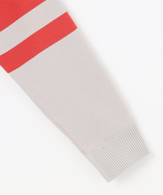 23区GOLF 【MEN】【洗える】カラーブロック 裏付き ニット ローズ系1