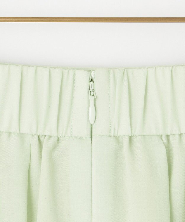 組曲 【セット着用可】ウールライクサキソニータック スカート スモーキーグリーン系