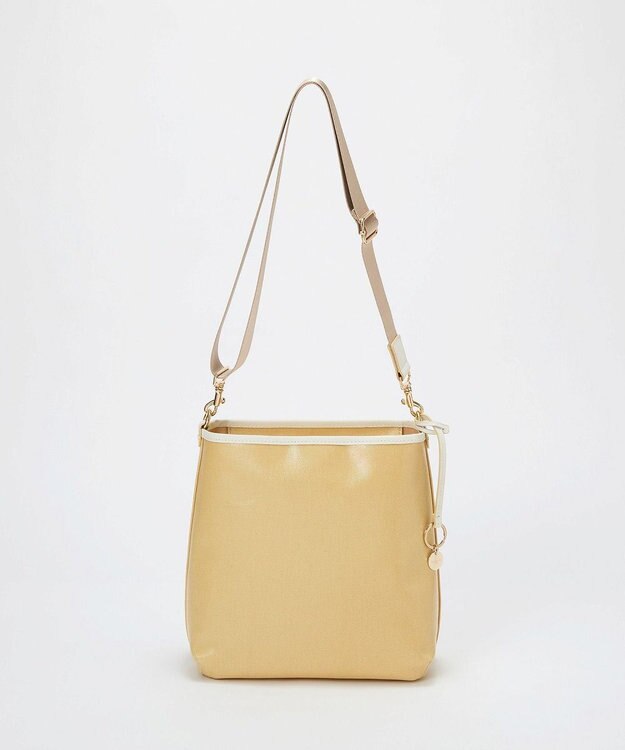 TOPKAPI 【TREASURE TOPKAPI】PVCコート キャンバス ショルダーバッグ / 撥水 ベージュ