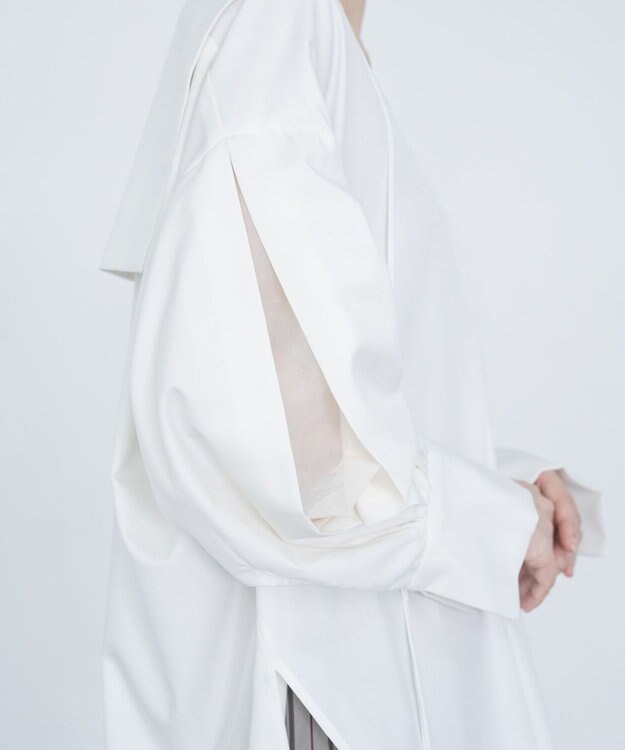 COQ FIN オーバーサイズセーラーカラーブラウス オフホワイト