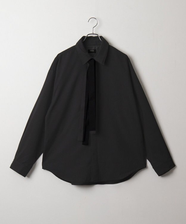 WEGO ボウタイシャツ(LS) ブラック