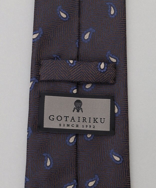 GOTAIRIKU GOTAIRIKU別注【MANTERO/マンテロ】ネクタイ_ペイズリー ダークブラウン系8