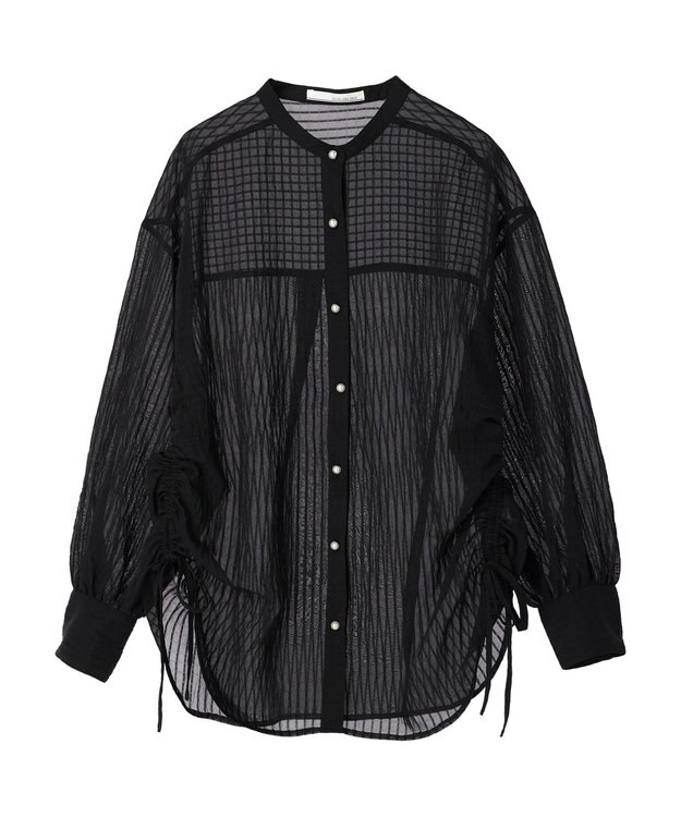 Green Parks ・ＥＬＥＮＣＡＲＥ　ＤＵＥ　ストライプシャツチュニック Black