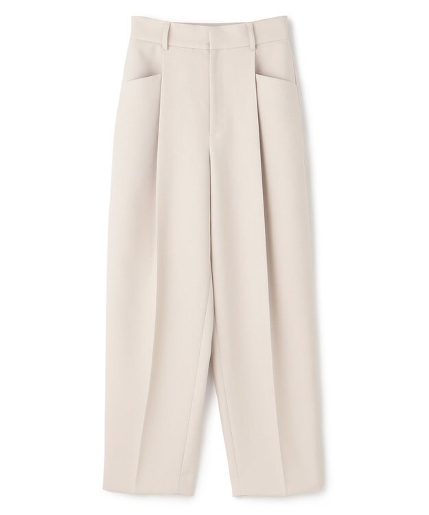 uncrave 【防シワ・洗濯機洗い可】ドライタッチツイル カーブ パンツ（uncrave STANDARD） ライトベージュ