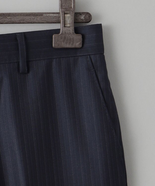 GOTAIRIKU シワになりにくい【御幸毛織/みゆきけおり】Superio160 スーツ_ネイビーストライプ ネイビー系1