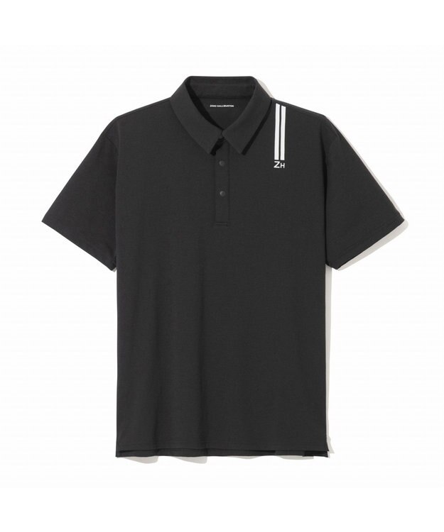 ZERO HALLIBURTON 【吸水速乾・UVケア】 ダブルリブ着心地ポロシャツZHG-M5S7c 82954 ブラック