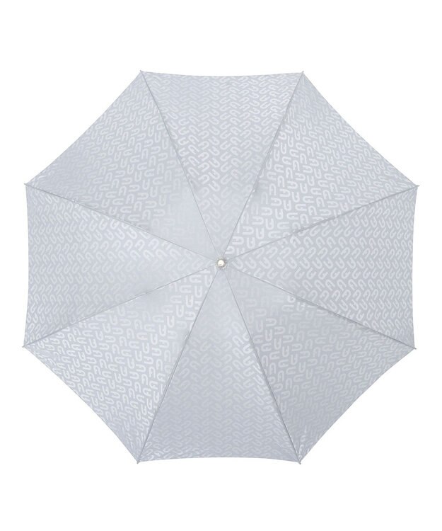 MOONBAT FURLA 折りたたみ傘 モノグラムジャガード UV 8本骨 日本製 グレー