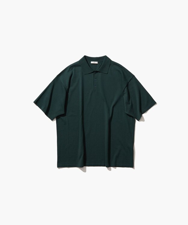 ATON FRESCA KNIT | ポロセーター - UNISEX GREEN
