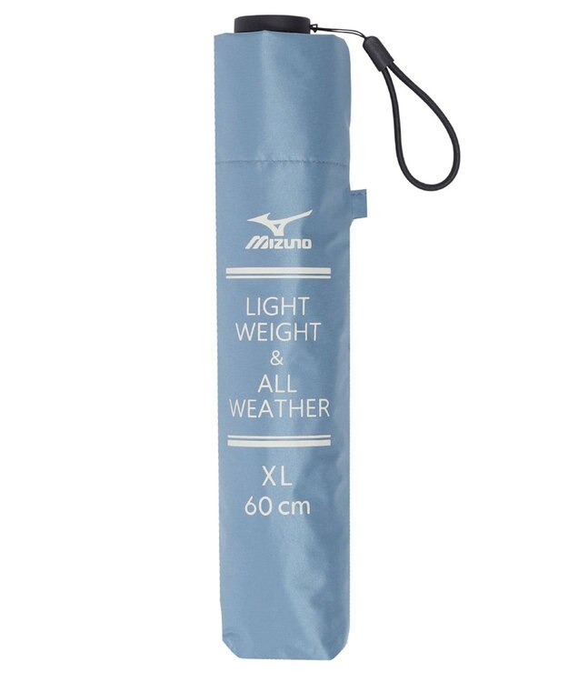MOONBAT MIZUNO(ミズノ) ワンポイントロゴ 無地 日傘 折りたたみ傘 パラソル 晴雨兼用 軽量 遮熱効果 遮光率100% UV遮蔽100% ターコイズブルー