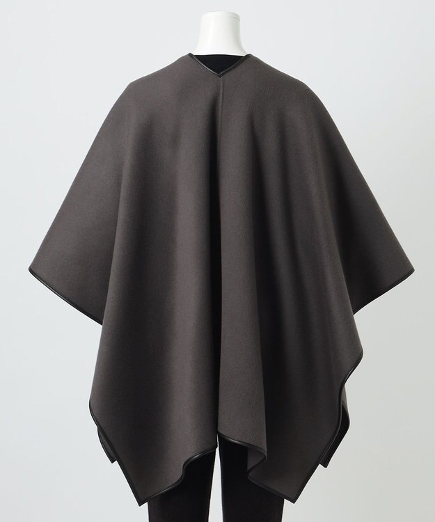 23区 【R(アール)】ウールリバー ポンチョ グレー系