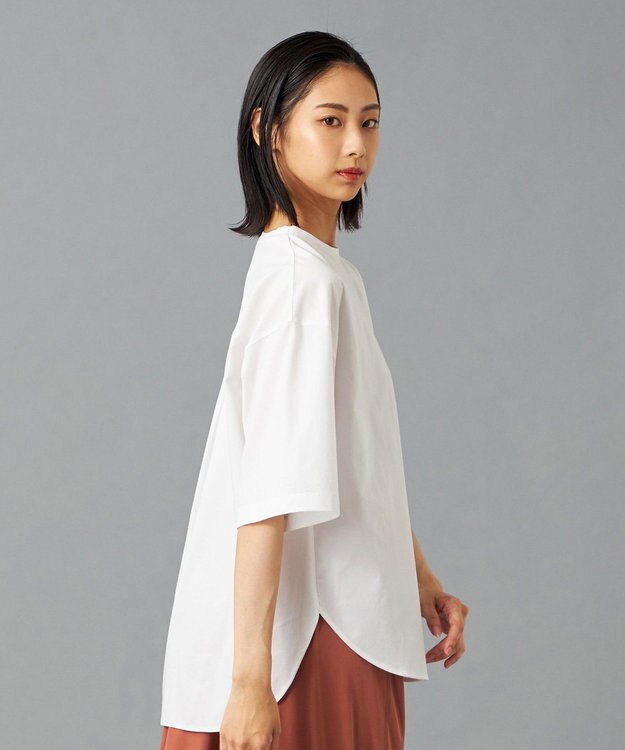 Chacott Chacott BALANCE EasyCare+ オーバーTシャツ ホワイト