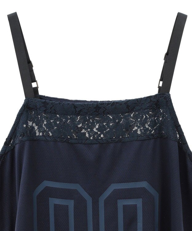 CRAFT STANDARD BOUTIQUE レース切替フリンジビスチェ Navy