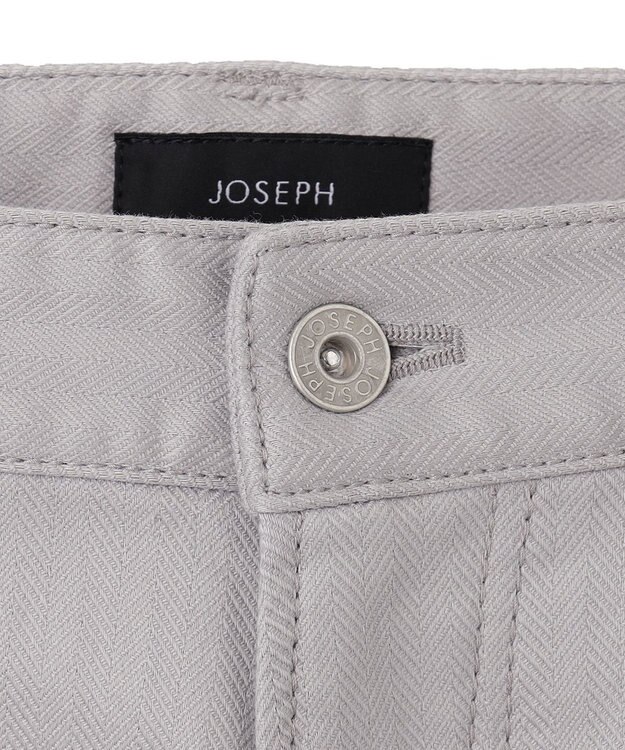 JOSEPH HOMME スーパーストレッチヘリンボン  / STICK 5P ライトグレー系