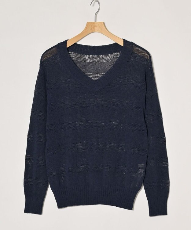 ONWARD Reuse Park 【組曲】ニット春夏 ネイビー