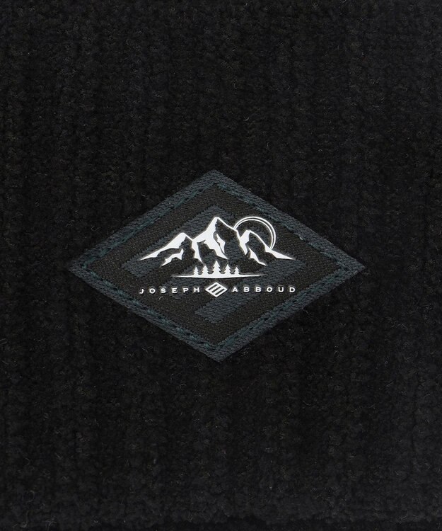 JOSEPH ABBOUD MOUNTAIN 【イージーケア/軽量/ソフト】ニットフリース ニットキャップ ブラック系