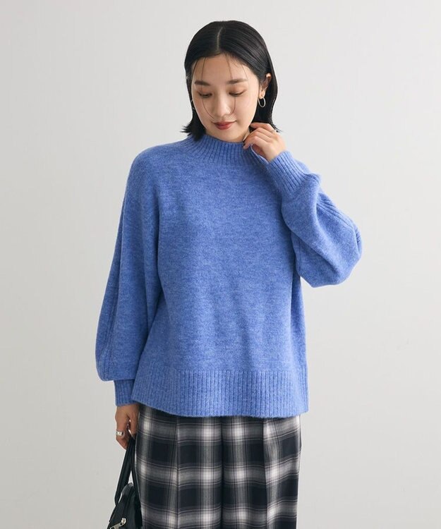 Green Parks ｆｕｗａっと　ニットプルオーバー Light Blue