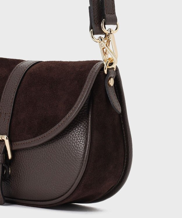 GRACE CONTINENTAL BIANCHINI スウェードバッグ ブラウン