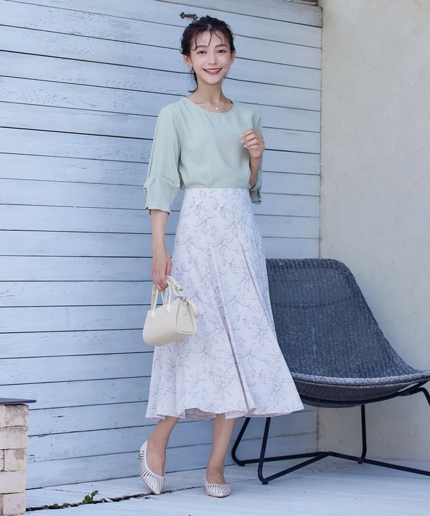 Tiaclasse 【本革】ショルダーストラップ付きスクエアミニバッグ アイボリー