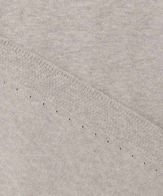 JOSEPH HOMME ファインクレスコクレープ　半袖ニット ライトグレー系