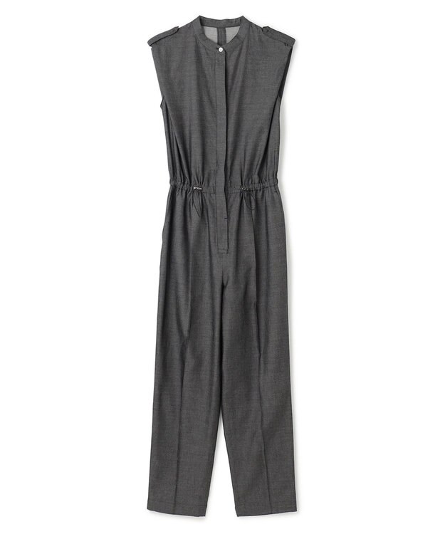 uncrave 【手洗い可】シャンブレー オールインワン（uncrave WHITE） インディゴ