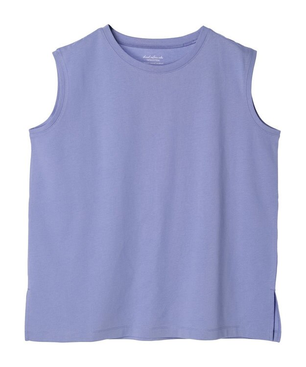 Green Parks 汗染み防止ノースリーブプルオーバー Sax