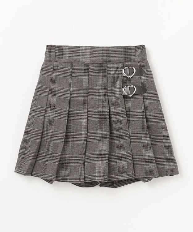 ANY KIDS チェック柄 プリーツ キュロット グレンチェック