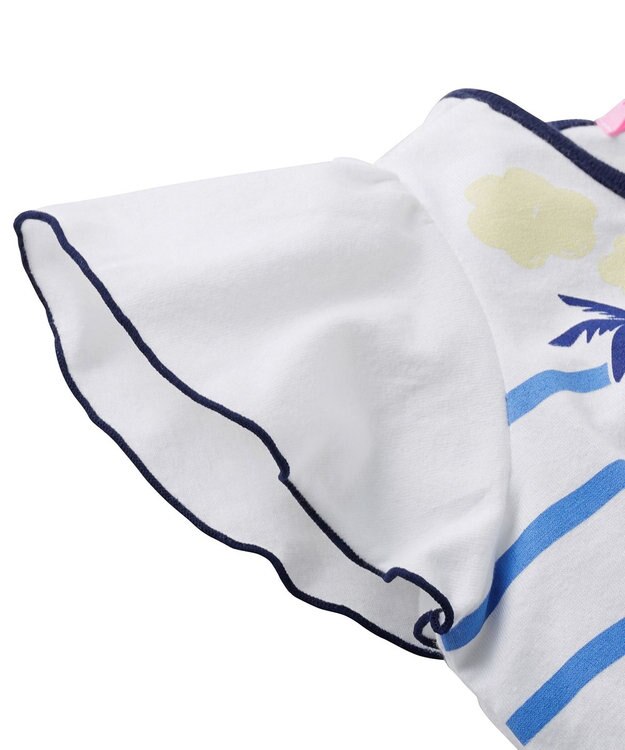 MIKI HOUSE HOT BISCUITS 【100-110cm】ヨットでバカンスＴシャツ 白