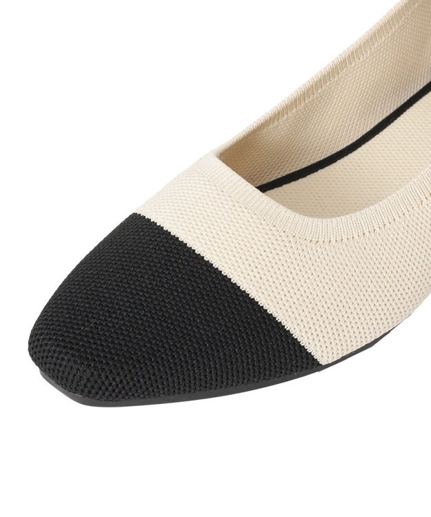 Green Parks 洗えるニットパンプス Ivory