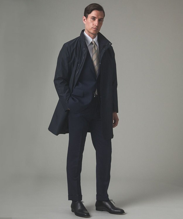 GOTAIRIKU 【形態安定/コンバーチブルカフス仕様】PREMIUMPLEATS_レギュラーカラー 通年ドレスシャツ ホワイト系