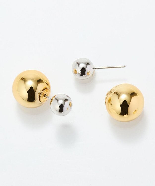 Phoebe <オンワード限定セット>マーブルハートバンスクリップ×メタルボールバックキャッチピアス マルチ1