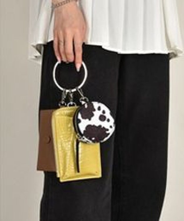 LA BAGAGERIE 【MONICA】3連マルチショルダーバッグ イエローミックス