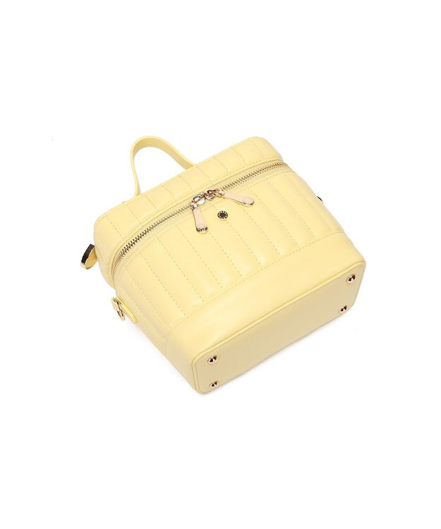 style code 【MERCURYDUO/マーキュリーデュオ】ストライプキルティング　バニティミニショルダーバッグ イエロー