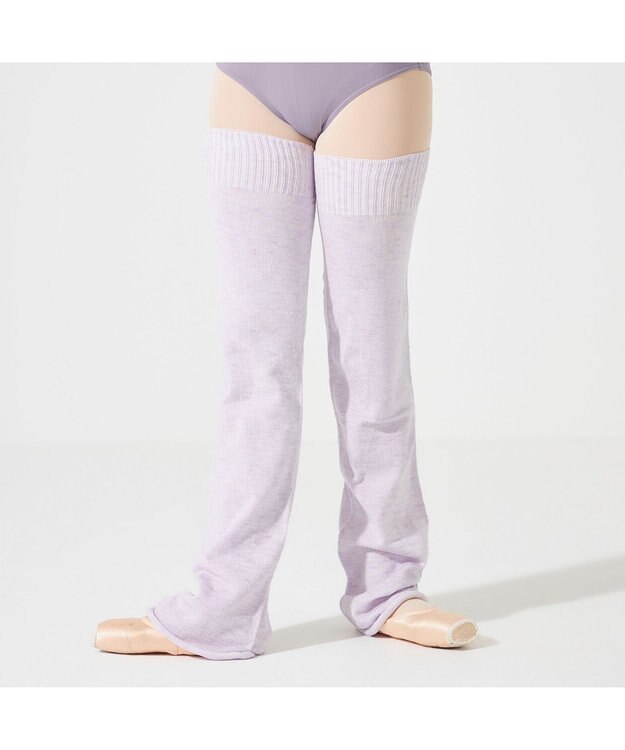 Chacott ◎【Nela ライン】レッグウォーマー ラベンダー杢