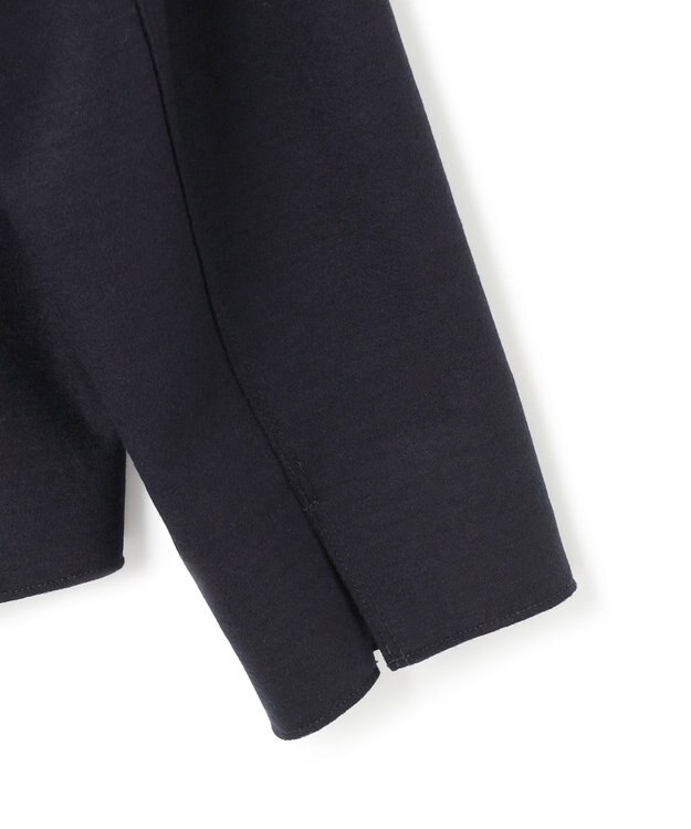 23区 【CLASSY.1月号掲載】ウール圧縮スムース クルーネック トップス ダークネイビー