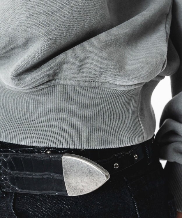 WEGO 【ユニセックス着用ITEM】ブリーチハトメロゴプルオーバー グレー