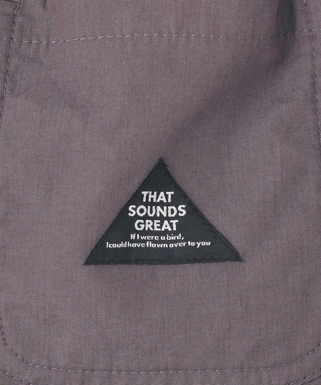 ANY KIDS ポプリン ハーフパンツ チャコール