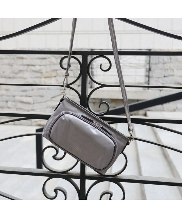 PELLE BORSA お財布ポシェット Alive アライブ 4439 ガンメタ