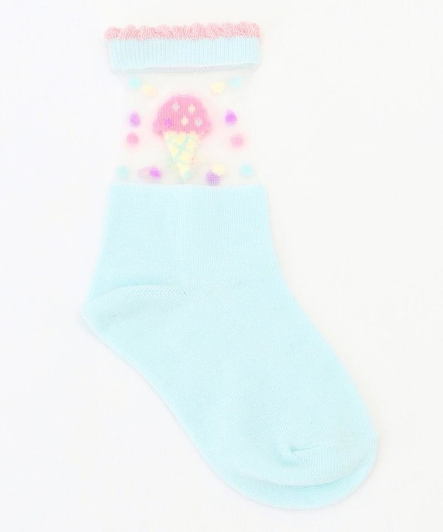 ANY KIDS 【3点セット】ソックス (サマーモチーフ) ライラック系